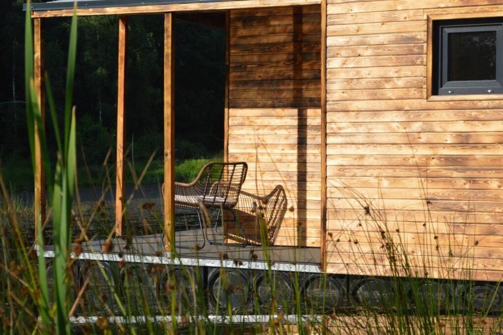 Heather Hut, Off-Grid Cottage On A Pond+2 Ha Darzkowo ภายนอก รูปภาพ