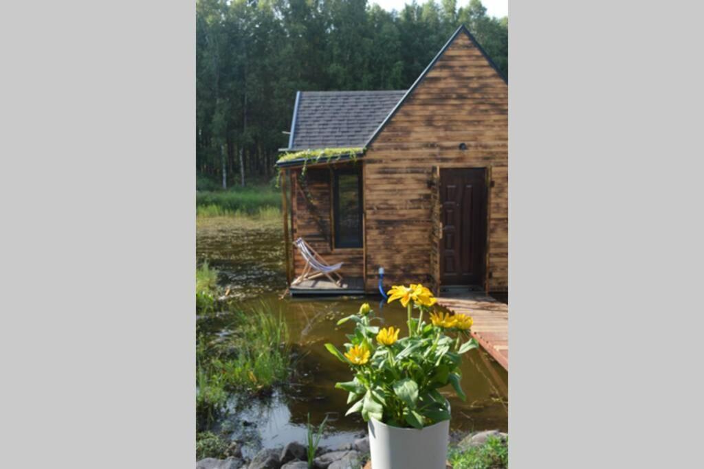 Heather Hut, Off-Grid Cottage On A Pond+2 Ha Darzkowo ภายนอก รูปภาพ
