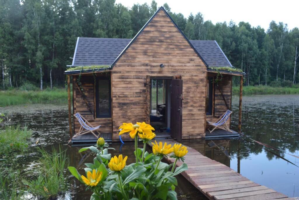 Heather Hut, Off-Grid Cottage On A Pond+2 Ha Darzkowo ภายนอก รูปภาพ